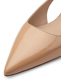 Flat Stuart Power Patent Leather Cut-Out Flats