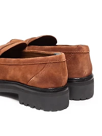 Agathea 40MM Suede Lug-Sole Loafers