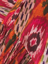 Jeremie Drop-Waist Button-Front Midi-Dress