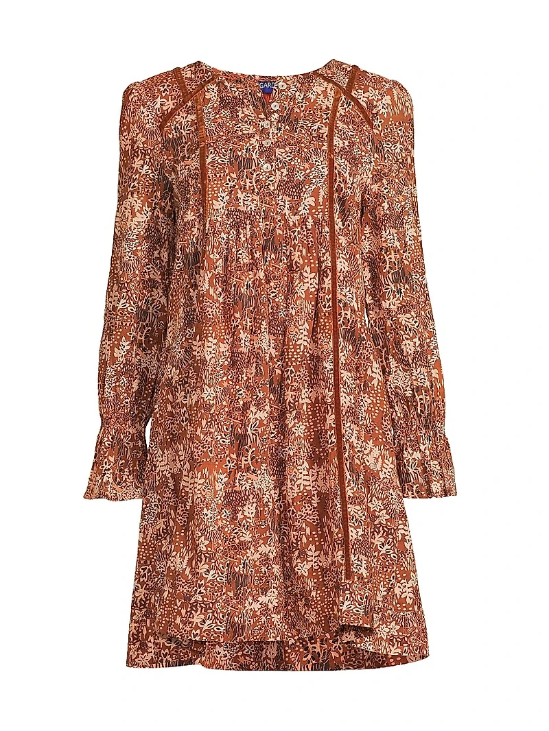 Jesse Printed Cotton Minidress