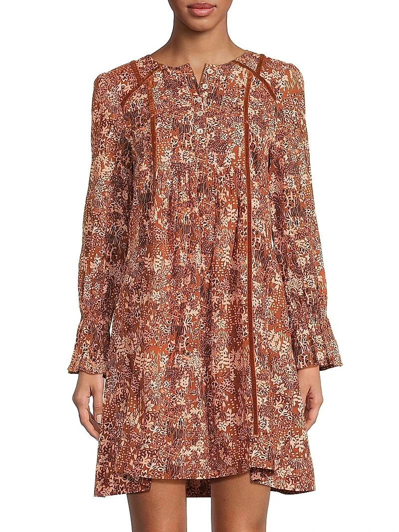 Jesse Printed Cotton Minidress
