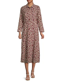 Jodpur Cotton Maxi Shirtdress