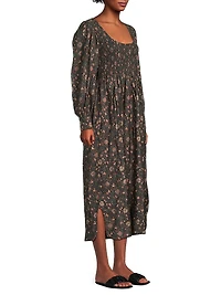 Iceland Smocked Cool Midi-Dress