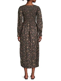 Iceland Smocked Cool Midi-Dress