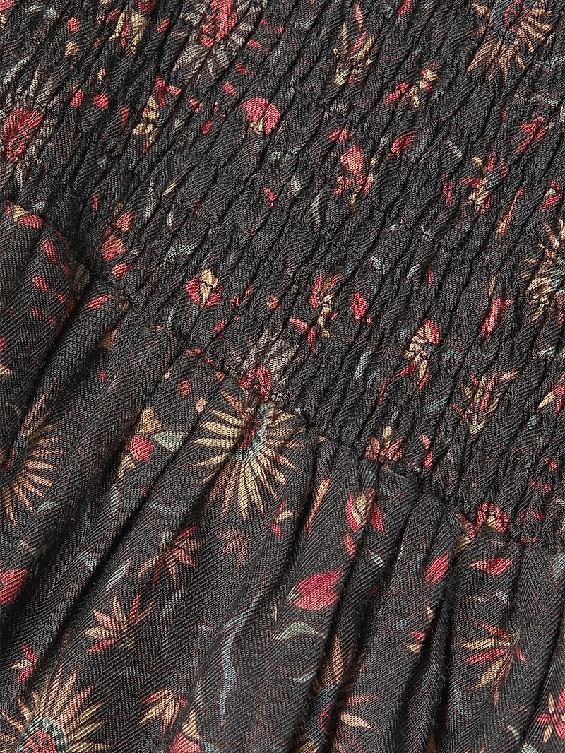 Iceland Smocked Cool Midi-Dress