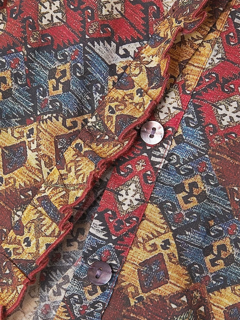 Gin Printed Button-Front Shirt