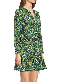 Ines Printed Cotton Minidress