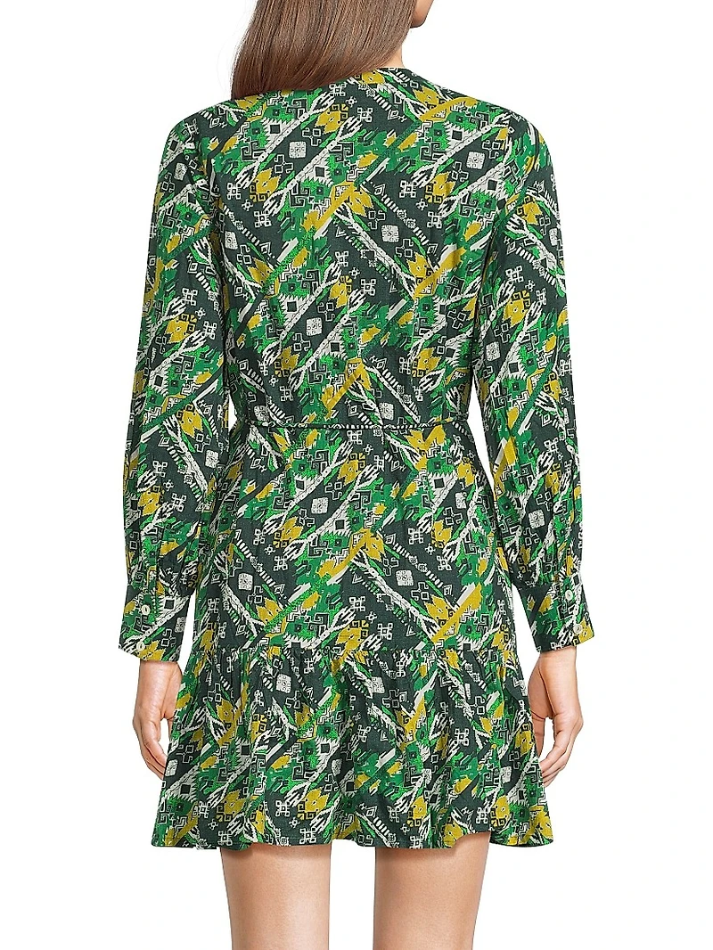 Ines Printed Cotton Minidress