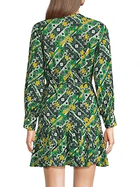 Ines Printed Cotton Minidress