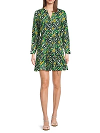 Ines Printed Cotton Minidress