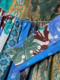 Jewell Printed Long-Sleeve Minidress