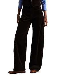 Corduroy Wide-Leg Pants