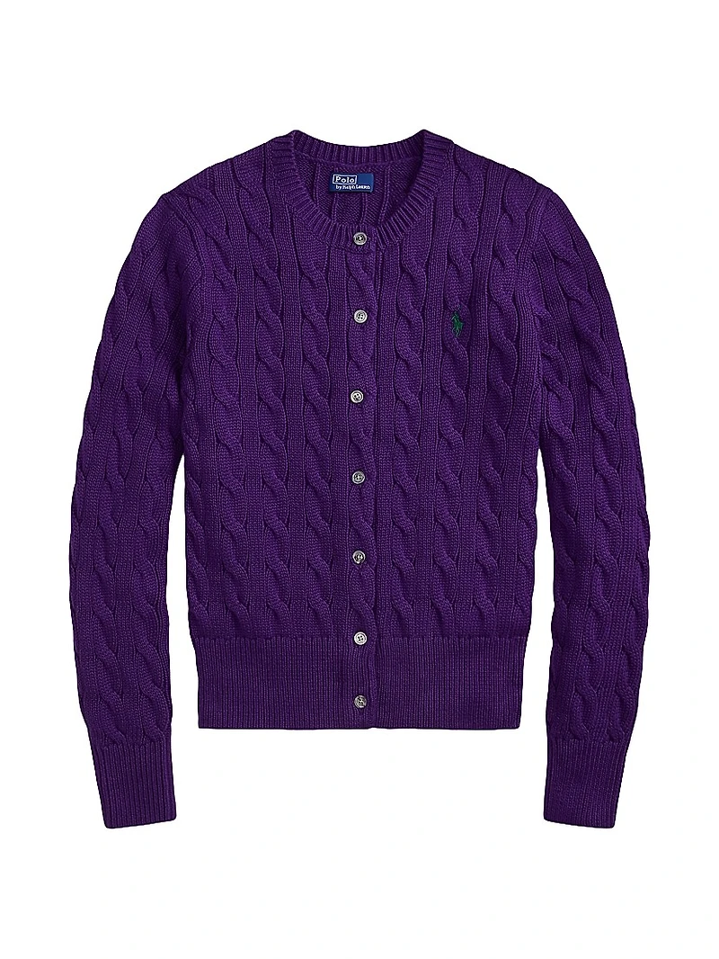 Cable-Knit Cotton Cardigan