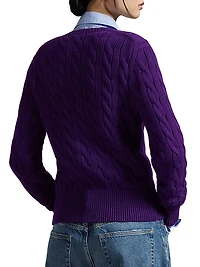 Cable-Knit Cotton Cardigan