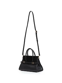 Small River Leather Top Handle Bag