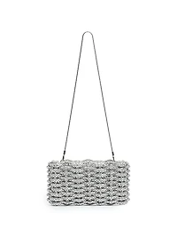 Morgan Woven Rhinestone Clutch
