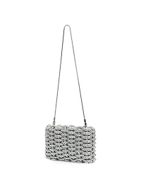 Morgan Woven Rhinestone Clutch