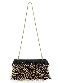 Reese Beaded Fringe Clutch