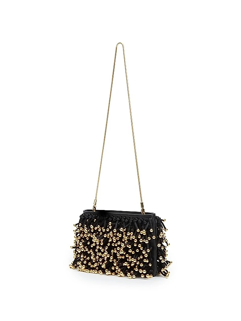Reese Beaded Fringe Clutch