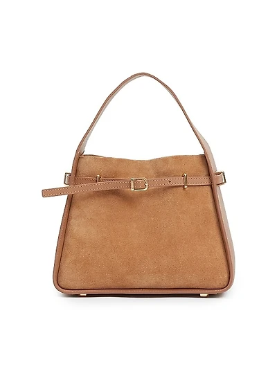Small Cleo Suede Bucket Bag