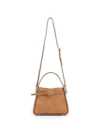 Small Cleo Suede Bucket Bag