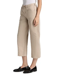 Cody Denim High-Rise Barrel Crop Jeans