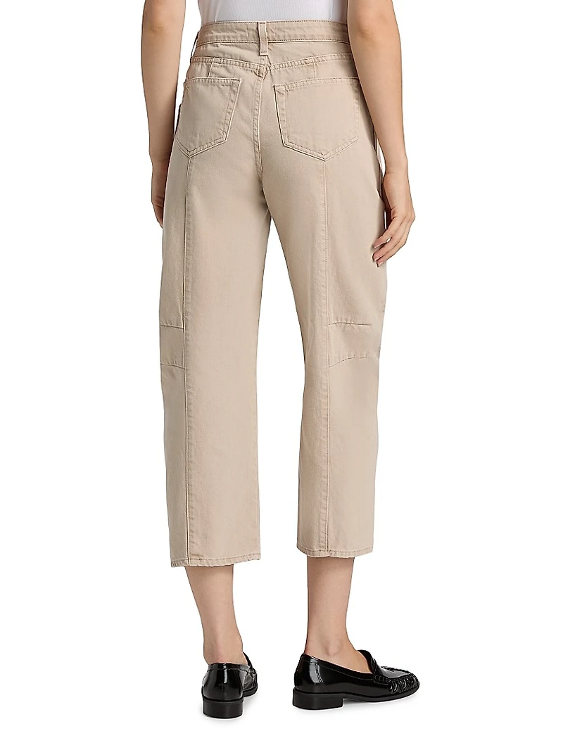 Cody Denim High-Rise Barrel Crop Jeans