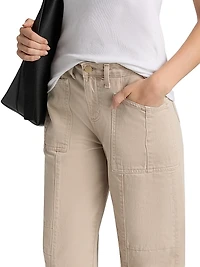 Cody Denim High-Rise Barrel Crop Jeans