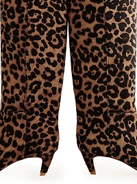 Remy 50MM Leopard-Print Leather Knee-High Boots