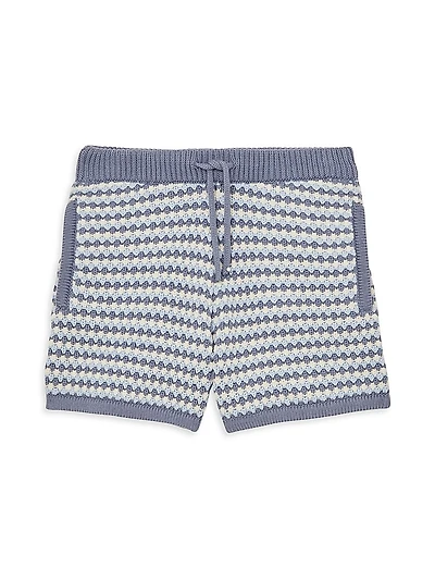 Little Boy's & Peter Crochet Knit Shorts