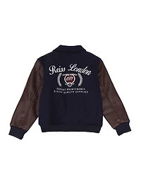 Little Boy's & Rison Wool-Blend Bomber Jacket