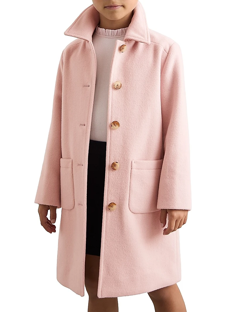 Little Girl's & Mabli Wool-Blend Coat