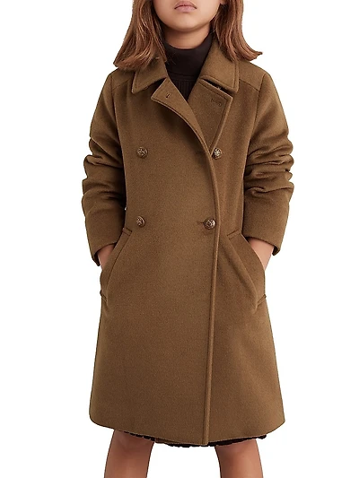 Little Girl's & Mabel Wool Coat
