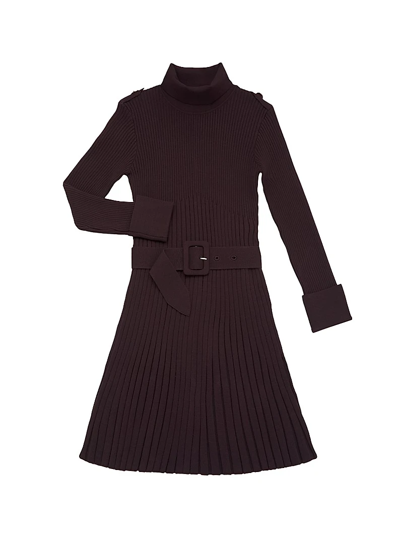 Little Girl's & Vinnie Rib-Knit Dress