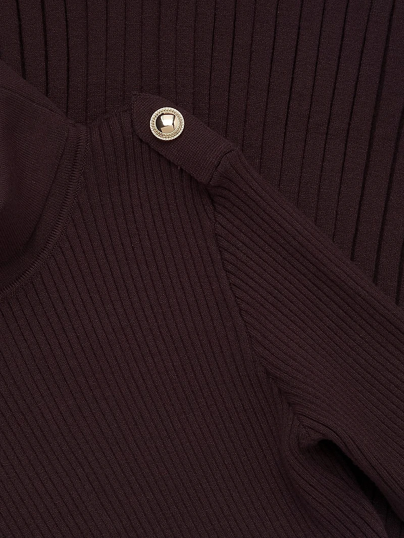 Little Girl's & Vinnie Rib-Knit Dress