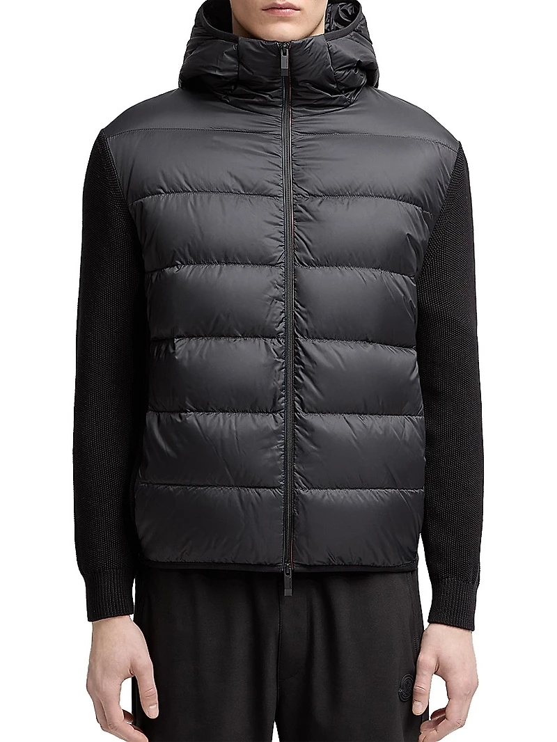 Down-Filled Hoodie Cotton