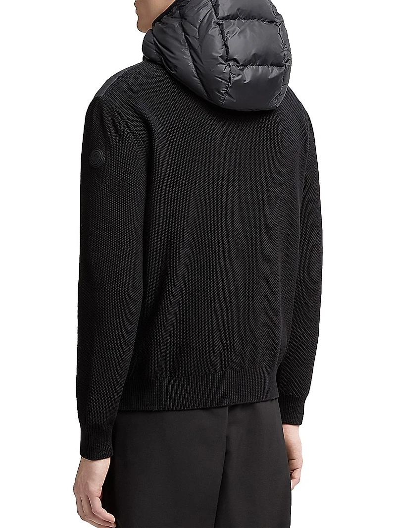 Down-Filled Hoodie Cotton