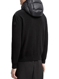 Down-Filled Hoodie Cotton