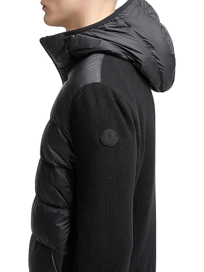 Down-Filled Hoodie Cotton