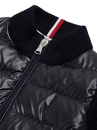 Baby Boy's & Little Down-Filled Cardigan Wool