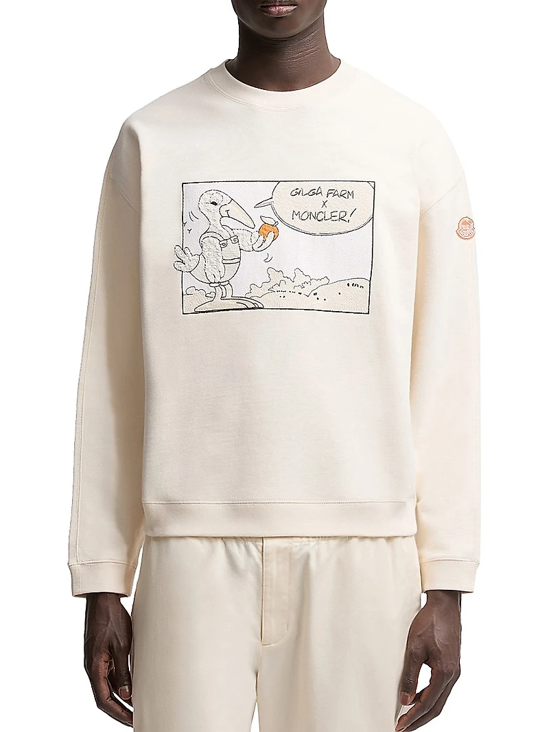 Moncler x Gilga Farm by Donald Glover Crew Neck Sweatshirt Cotton