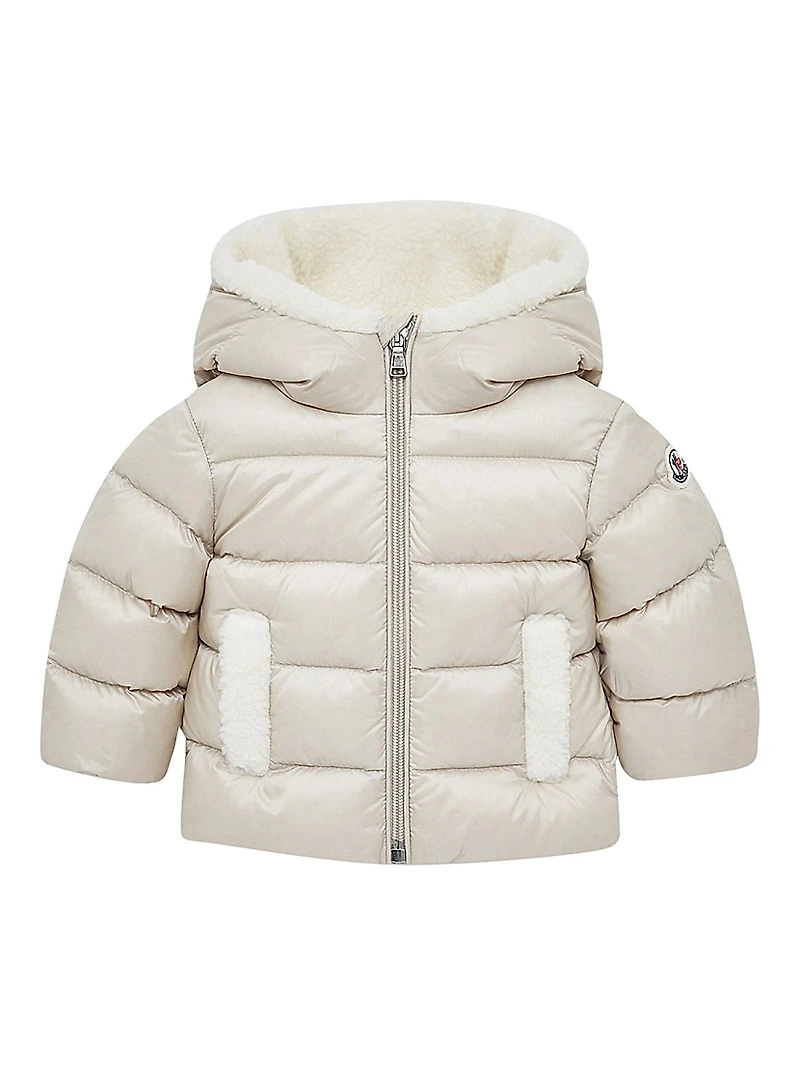 Baby's Borgan Puffer Jacket with Teddy Trim