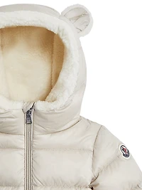 Baby's Borgan Puffer Jacket with Teddy Trim
