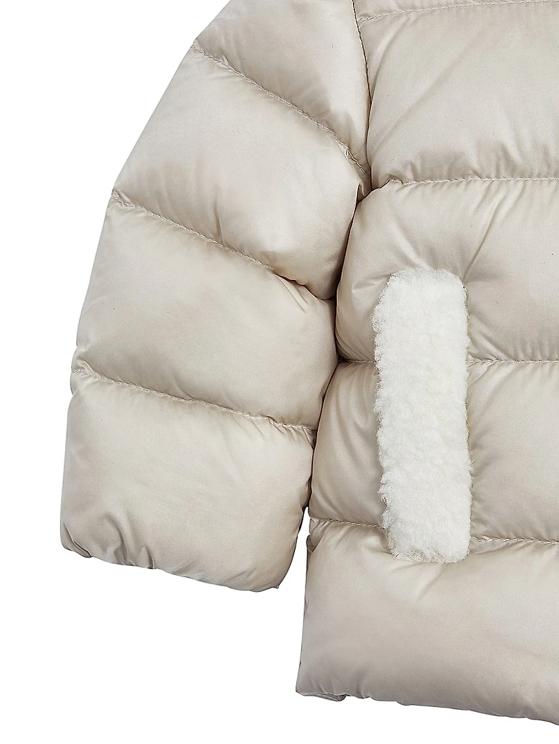 Baby's Borgan Puffer Jacket with Teddy Trim