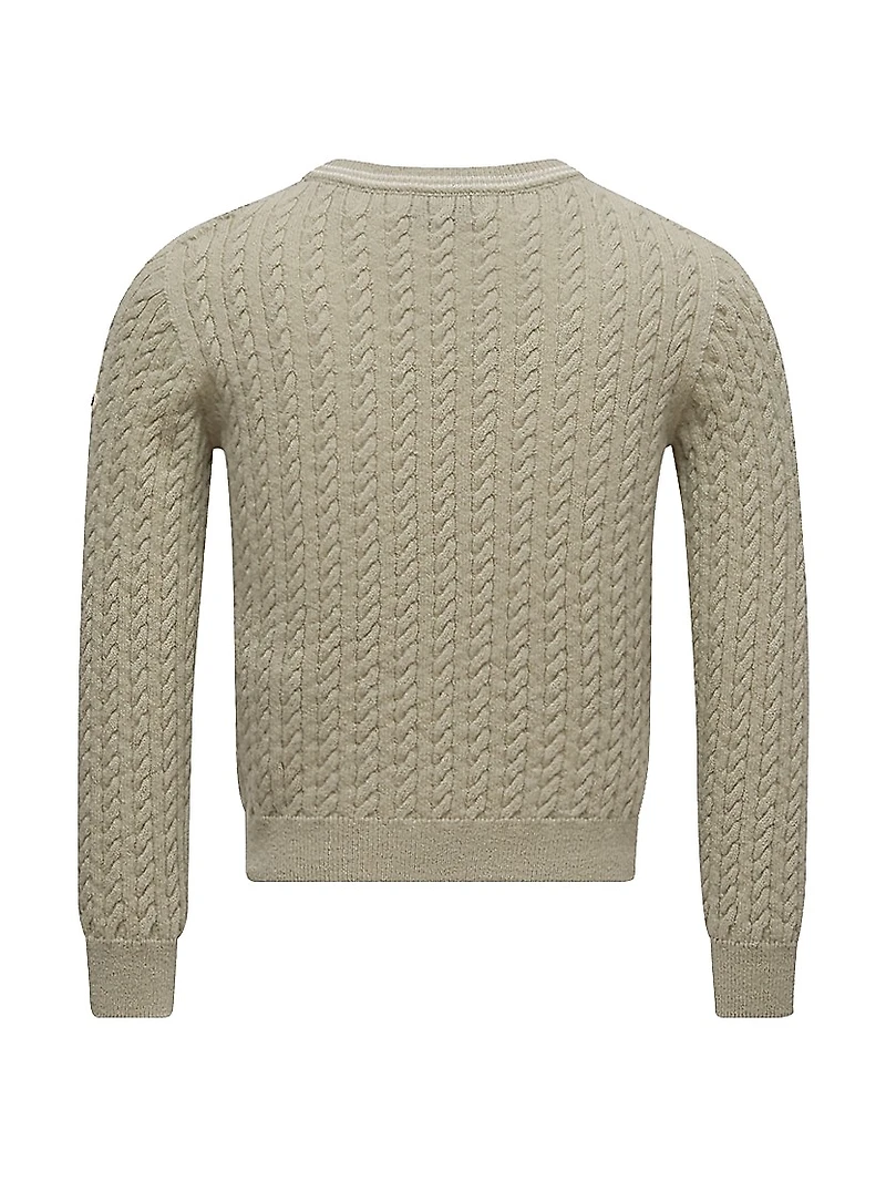 Little Girl's & Crewneck Sweater Wool