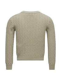 Little Girl's & Crewneck Sweater Wool