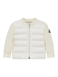 Baby Girl's & Little Down-Filled Cardigan Wool