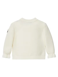 Baby Girl's & Little Down-Filled Cardigan Wool