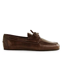 Fia Leather Boat Loafers
