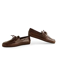 Fia Leather Boat Loafers